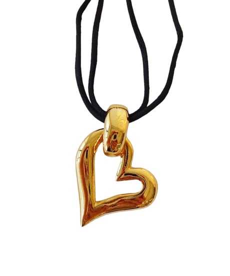 Yves Saint Laurent (YSL) - Gold Heart Choker