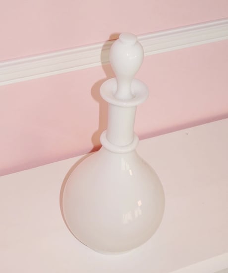 French White Opaline Bottle