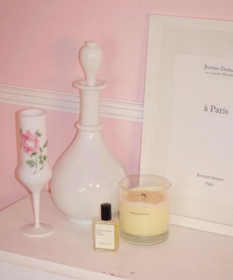 French White Opaline Bottle
