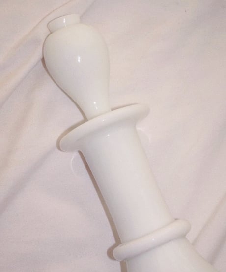 French White Opaline Bottle