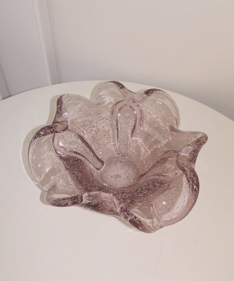 Violet Pink Curve Glass Tray