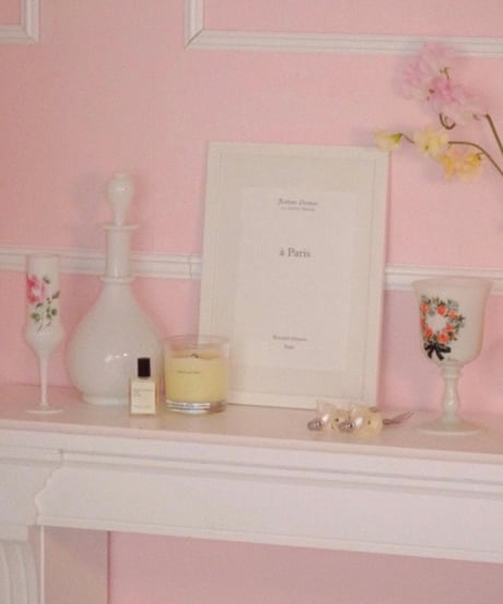 French White Opaline Bottle