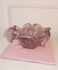 Violet Pink Curve Glass Tray