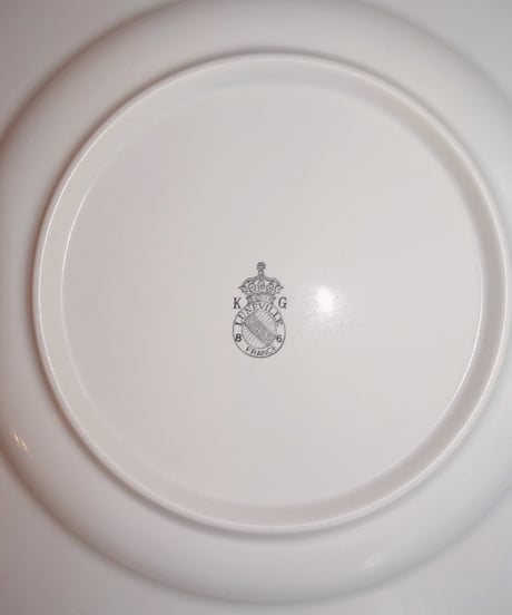 Luneville - Rose Flower Antique Plate