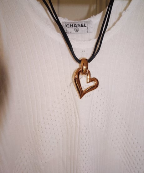 Yves Saint Laurent (YSL) - Gold Heart Choker