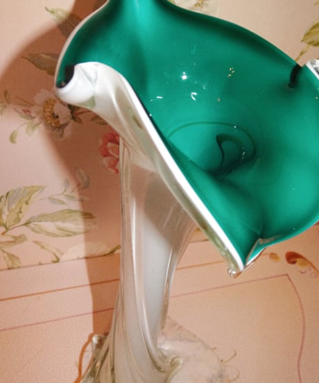 Murano - Green Jack in the Pulpit Vase