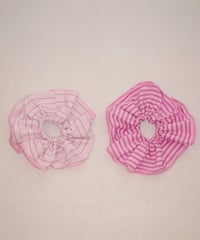 Striped Hair Scrunchie