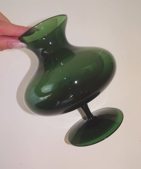 Deep Green Round Vase