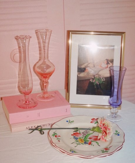 Luneville - Rose Flower Antique Plate