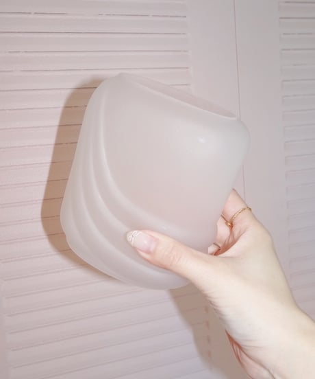 Drape Frosted Glass Vase