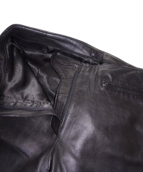 Black Leather Biker Bottoms