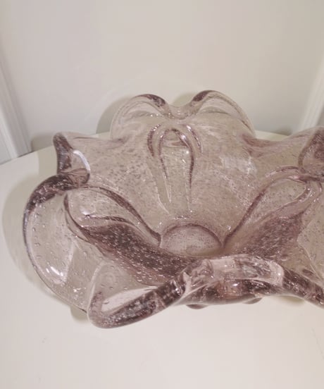 Violet Pink Curve Glass Tray