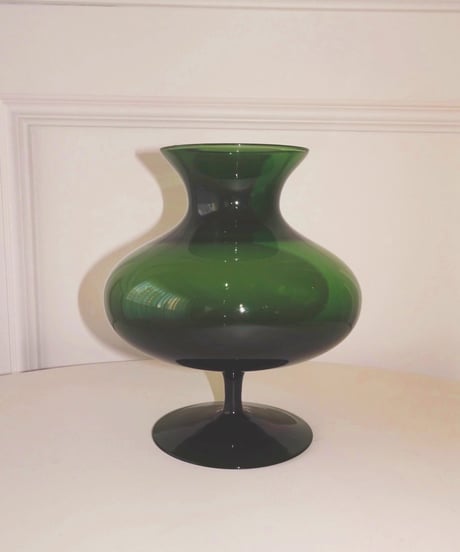 Deep Green Round Vase