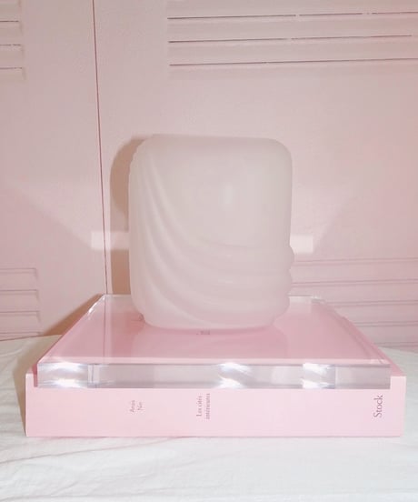 Drape Frosted Glass Vase
