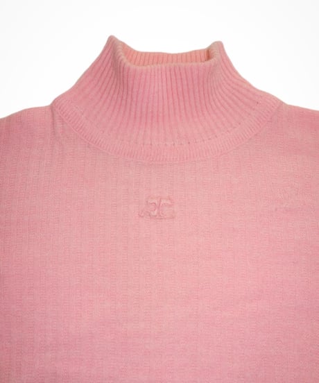 Courrèges - High neck Rib Knit Tops