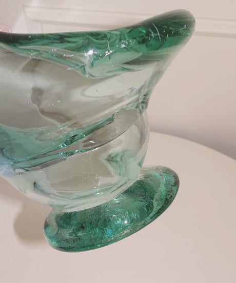 Swan Motif Glass Tray