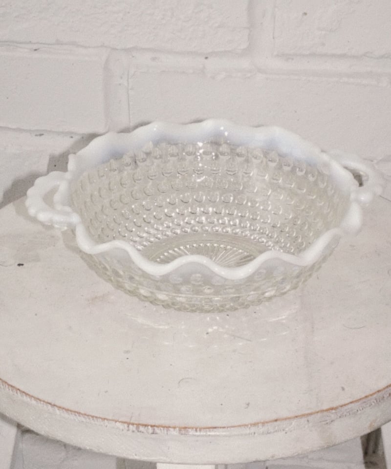 Fenton Hobnail Glass Decoration Plate | gloce.