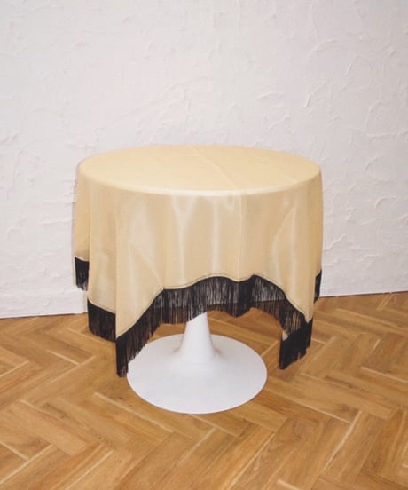 MERRMA - Silk Fringe Pareo ( Black/Yellow ) / Last 1点