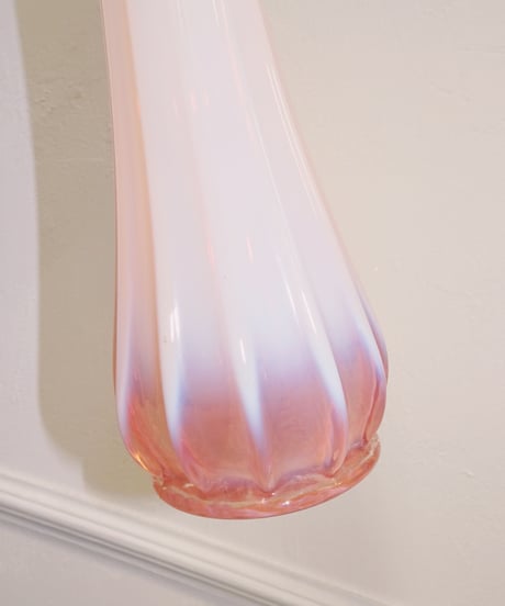 Fenton - Milky Pink Vase [ Lily-of-the-Valley ]