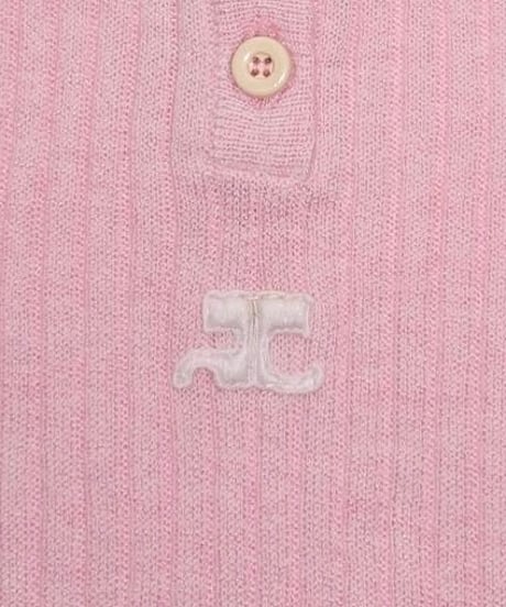 Courrèges - Rib knit Half Sleeve Tops
