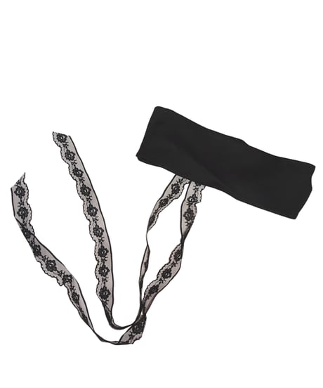 MERRMA - Black Satin Lace Bandeau