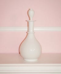 French White Opaline Bottle