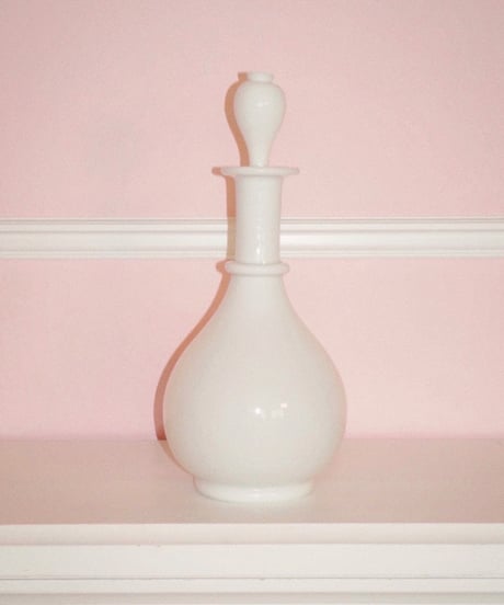 French White Opaline Bottle