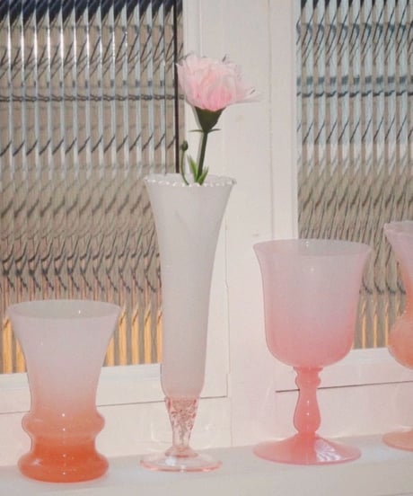 Round Modern Opaline Vase