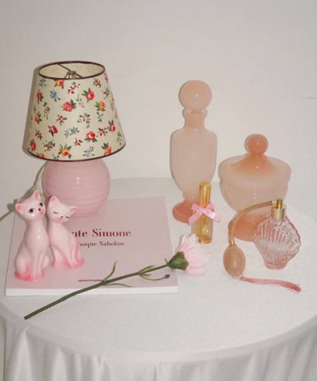Adorable Pink Two Cats Object