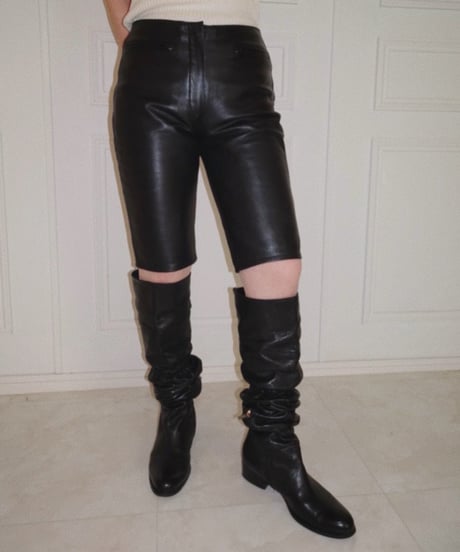 Black Leather Biker Bottoms