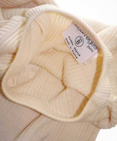 Courrèges -  Rib knit Short Sleeve Tops