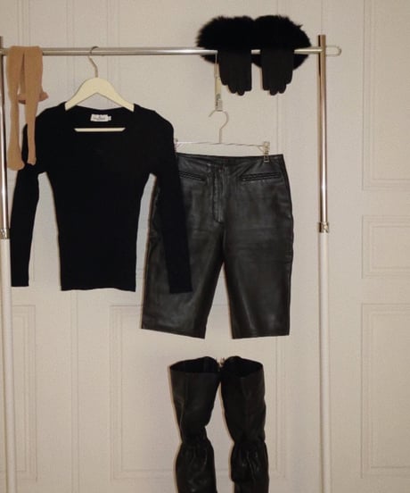 Black Leather Biker Bottoms