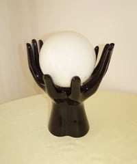 Black Hand Motif Table Lamp