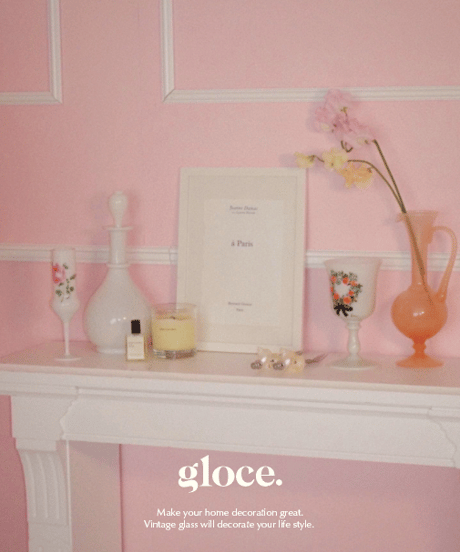 French White Opaline Bottle