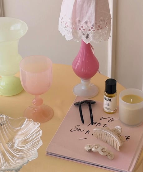 Soft Pink Opaline Glass