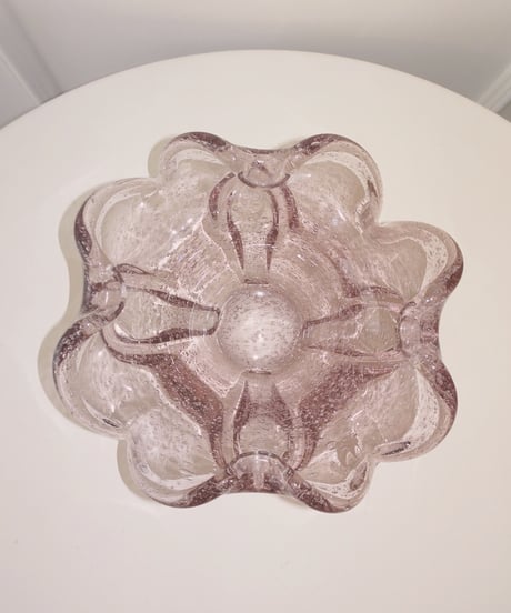 Violet Pink Curve Glass Tray