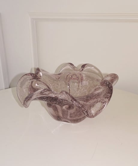 Violet Pink Curve Glass Tray