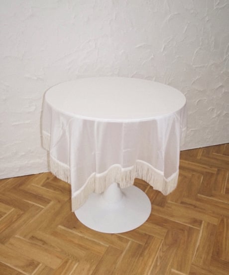 MERRMA - Silk Fringe Pareo ( White )  / Last 1点