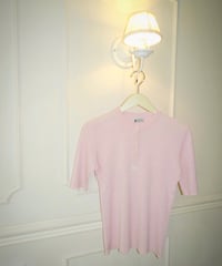 Courrèges - Rib knit Half Sleeve Tops