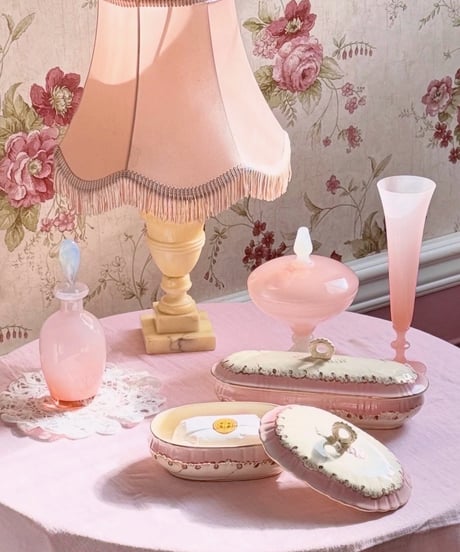 Champagne Style Opaline Vase