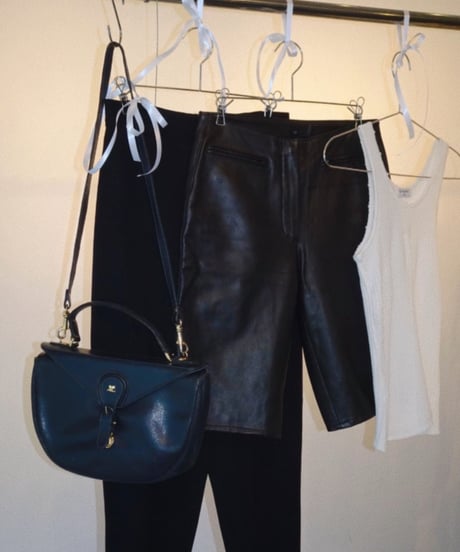 Black Leather Biker Bottoms