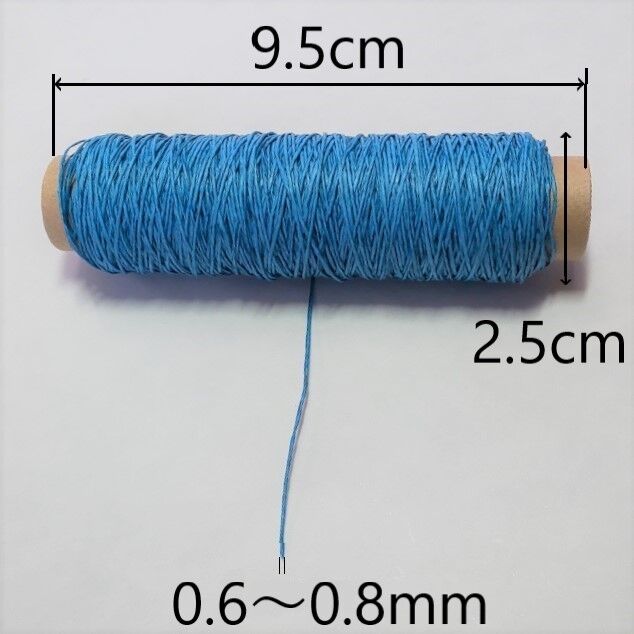 和紙糸3色セット（ライムグリーン・スカイブルー・ベージュ） | 紙