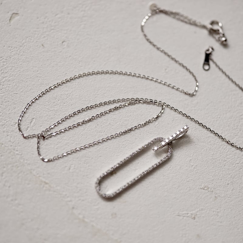 Otiumberg 2チェーン ペーパークリップ ネックレス 925 中古 Otiumberg 2チェーン ペーパークリップ ネックレス 925 中古