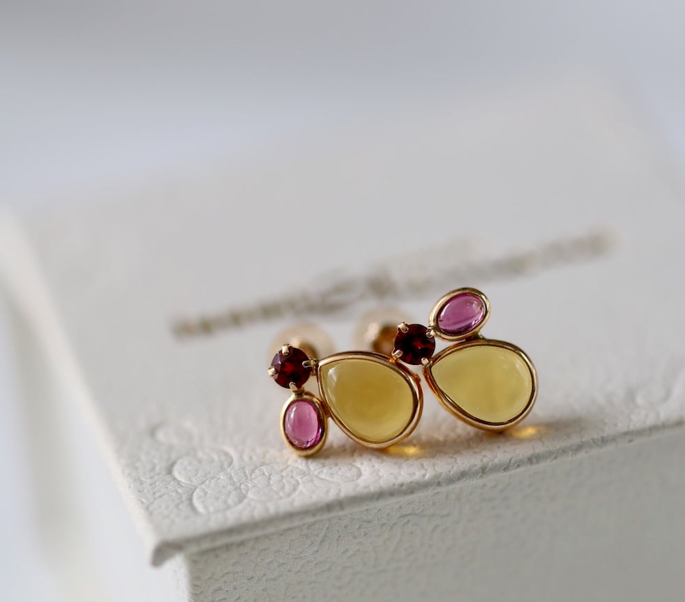 カラフルストーンピアス カラフルストーンピアス（シトリン） | izumi ジュエリーシマノ