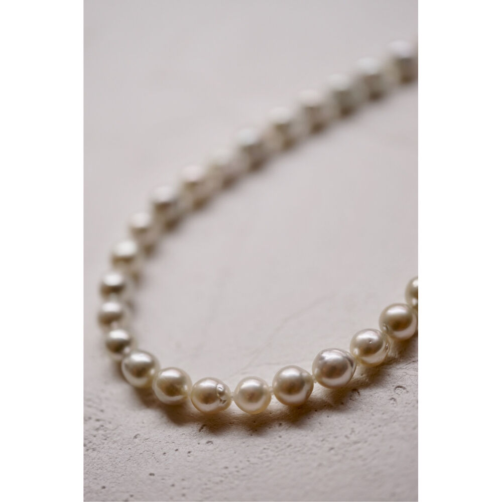 南洋真珠　グレーのネックレス 南洋パール バロック グレー ネックレス（B-48) | jewelryshuho