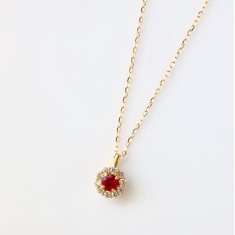 シンプルルビーネックレス  のコピー