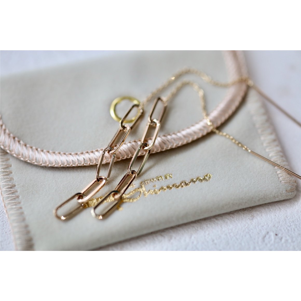 ペーパークリップチェーン アメリカンピアス izumi ジュエリーシマノ