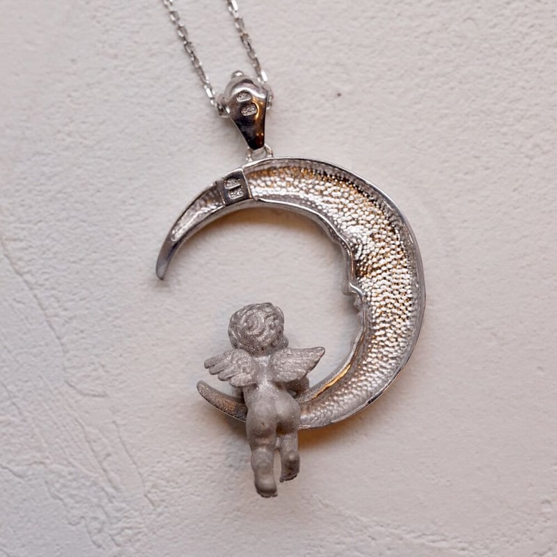 k18 彫刻家角江千代治先生　思いを馳せる天使　ペンダントネックレス k18 彫刻家角江千代治先生 思いを馳せる天使 ペンダントネックレス