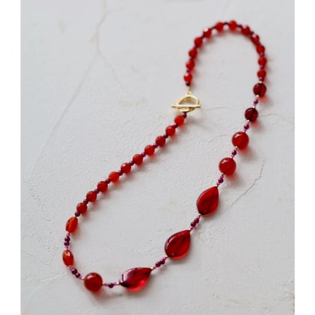 アンバーのネックレス Z-616 天然 本物 琥珀 アンバー 花珀 ネックレス 天然保証