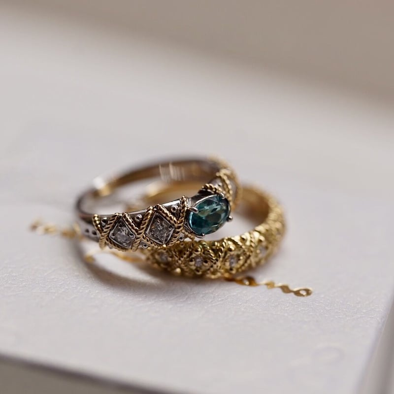 復刻リング ROPE（インディゴライトトルマリン） | izumi